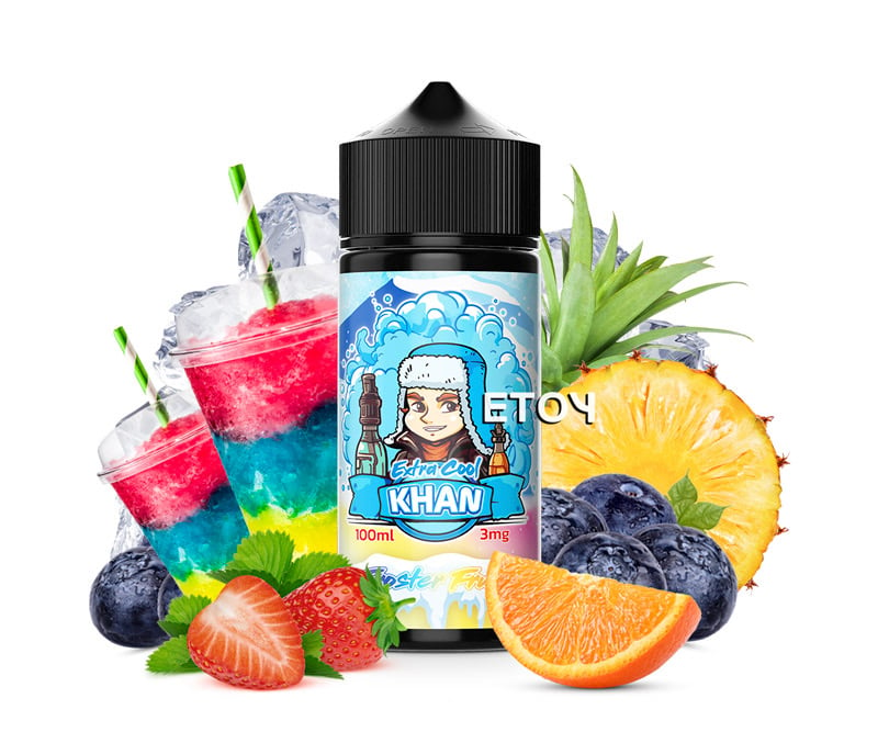 Khan Extra Cool Froster Fruits 100ml - Tinh Dầu Vape Pod Chính Hãng