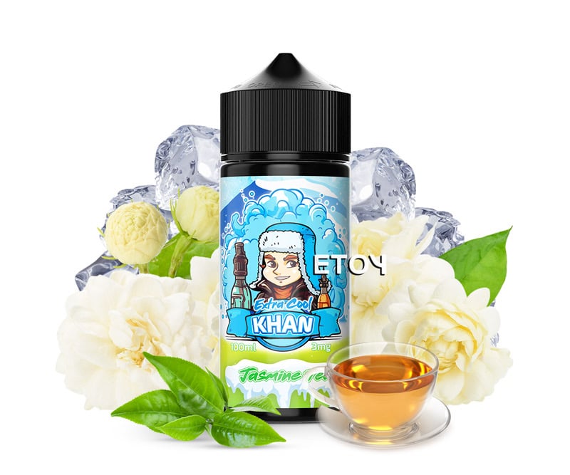 Khan Extra Cool Jasmine Tea 100ml - Tinh Dầu Vape Pod Chính Hãng