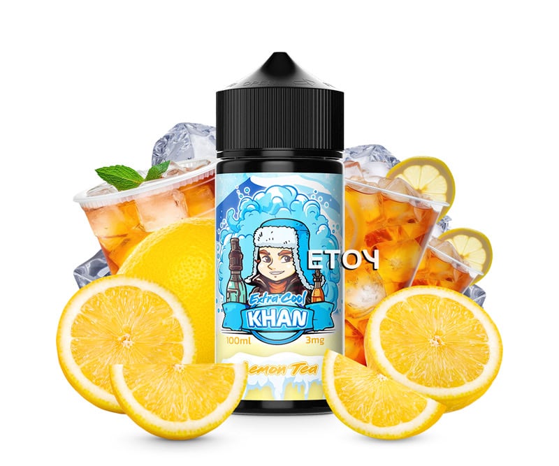 Khan Extra Cool Lemon Tea 100ml - Tinh Dầu Vape Pod Chính Hãng