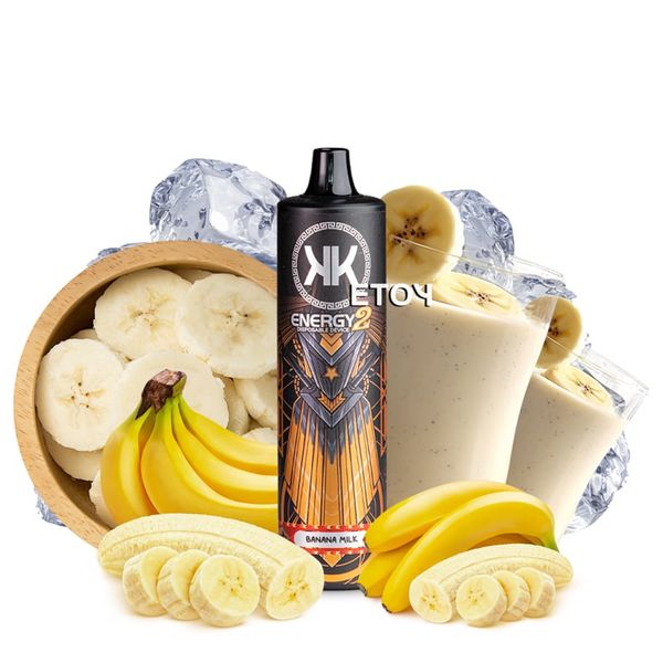 KK Energy 2 Banana Milk 8000 Hơi - Vape Pod Dùng 1 Lần Sạc Được