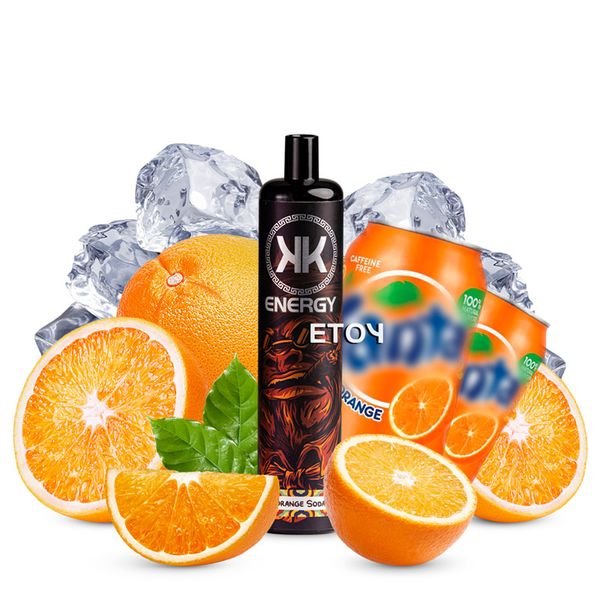 KK Energy Orange Soda 5000 Hơi - Vape Pod Dùng 1 Lần Sạc Được