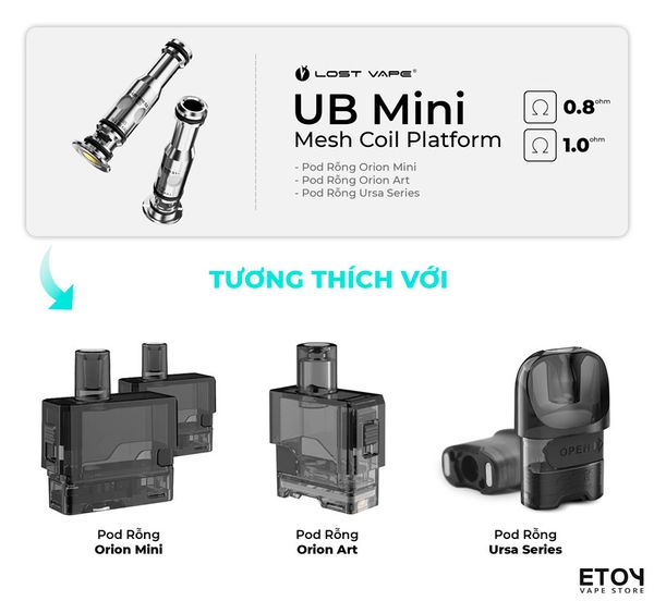 Coil Occ Mesh UB Mini Cho Lostvape Ursa Nano Series Chính Hãng