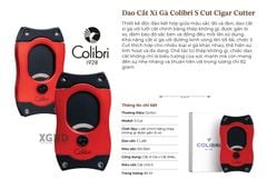 Dao Cắt Cigar Colibri S Cut Cigar Cutter Red Black - Phụ Kiện Xì Gà Chính Hãng