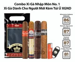 Combo Cigar Nhập Môn No 1 - Cigar Dành Cho Người Mới Kèm Túi Zip XGND