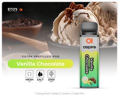 Pod Dầu Aspire Gotek Vanilla Chocolate Chính Hãng