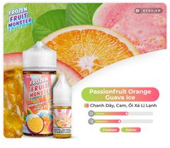 Frozen Fruit Monster Passionfruit Orange Guava Ice 100ml - Tinh Dầu Vape Freebase Chính Hãng