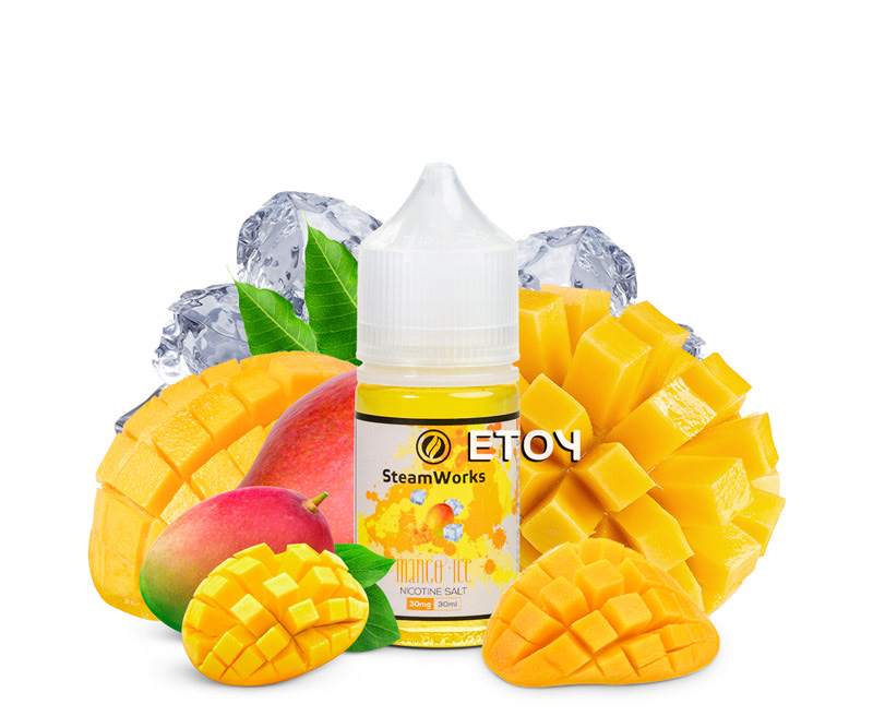 SteamWorks Mango Ice Salt 30ml - Tinh Dầu Anh Chính Hãng