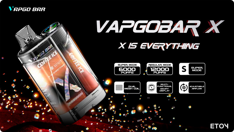Vapgo Bar X Coffee Ice - Vape Pod 1 Lần 12000 Hơi