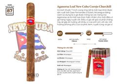 Xì Gà Aganorsa Leaf New Cuba Corojo Churchill - Cigar Chính Hãng