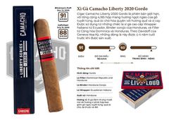 Xì Gà Camacho Liberty 2020 Gordo - Cigar Chính Hãng