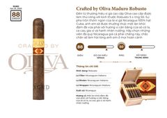 Xì Gà Crafted by Oliva Robusto Maduro - Cigar Chính Hãng