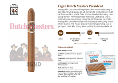 Xì Gà Dutch Masters President - Cigar Chính Hãng