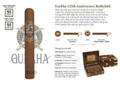 Xì Gà Gurkha 125th Anniversary Rothchild - Cigar Chính Hãng