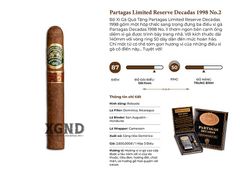 Xì Gà Partagas 1998 Limited Reserve Decadas No 2 Gift Set Chính Hãng