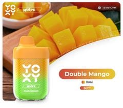 Yoxy Wave Double Mango - Vape Pod 1 Lần 9000 Hơi