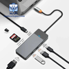  HUB chuyển đổi WiWU Linker Type C 7 trong 1 Wi-A721HD: Hoàn thiện kim loại, thích hợp cho Laptop Type-C 