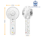  Quạt cầm tay WiWU Mini Fan Wi-FS012: Siêu nhỏ gọn, kiểu dáng dễ thương, có LED trang trí 