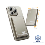  Sạc dự phòng từ tính WiWU Explore 5.000/10.000mAh, siêu mỏng, sạc không dây 15W, LED độc lạ 