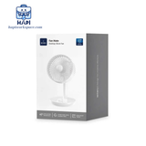  Quạt Mini Tích Điện WiWU FAN MATE Wi-FS013: Tự động xoay 120 độ, 4 cấp gió, chế độ hẹn giờ 