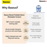  Giá đỡ tablet Baseus BS-LVN051-TB-GY chất liệu kim loại, có thể xoay 360 độ, điều chỉnh linh hoạt 