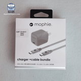  Bộ sạc nhanh GaN 30W Mophie siêu nhỏ gọn MO-CCB kèm cáp C to C 