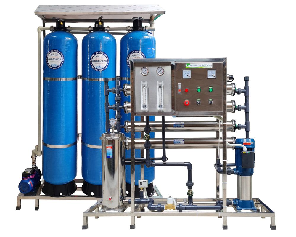 Hệ thống lọc nước tinh khiết RO 1000L/h Kosovota Van Cơ (HT1000/VT)