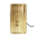  Khay gỗ tre tích hợp sạc 