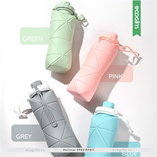  Bình nước chịu nhiệt bỏ túi gấp gọn 