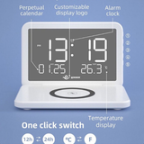  Đồng Hồ Để Bàn Kiêm Đế Sạc Không Dây 