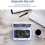  Đồng Hồ Để Bàn Kiêm Đế Sạc Không Dây 