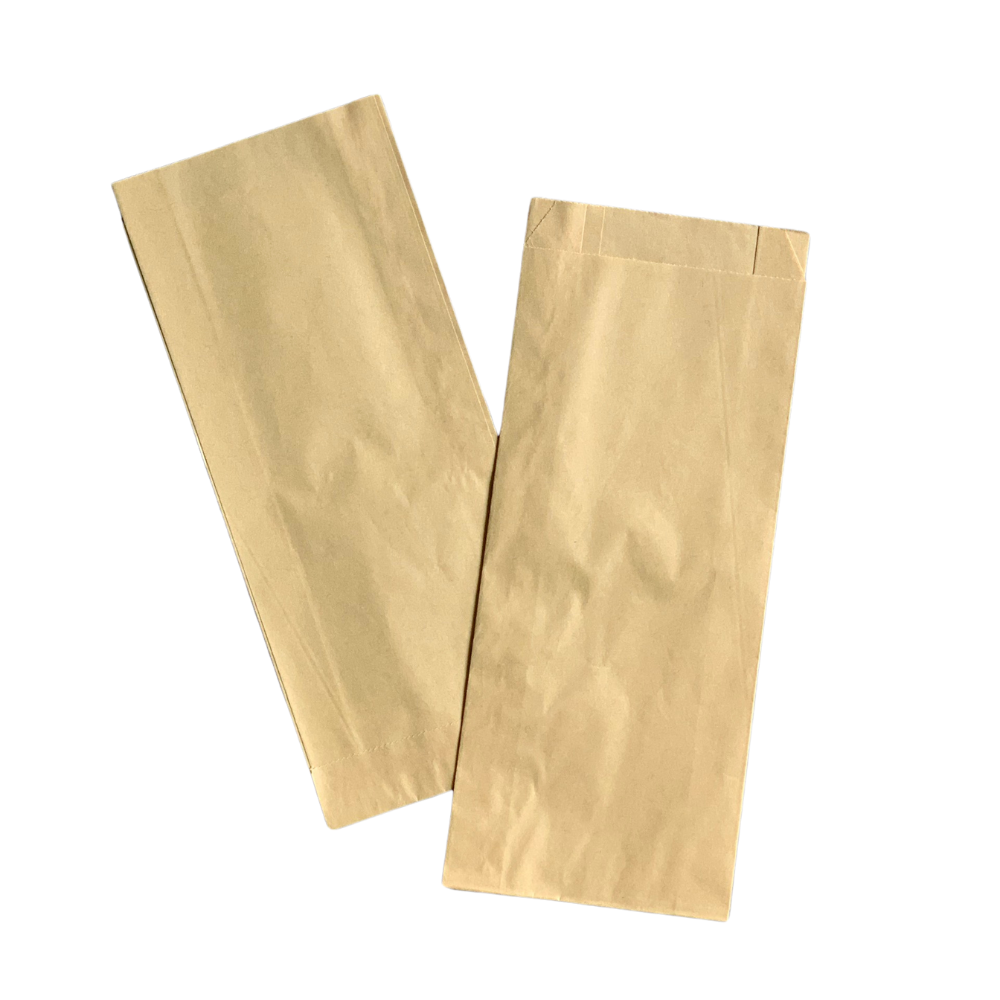  Túi Giấy Bánh Mì Trơn - Giấy Trắng & Nâu 