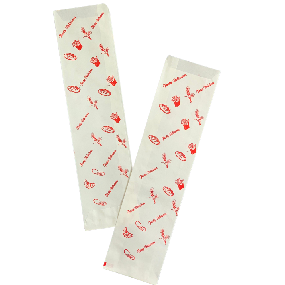  Túi Bánh Mì Que - Trắng Nâu - Nhiều Mẫu 