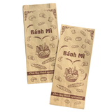  Túi Giấy Bánh Mì In Sẵn - Giấy Nâu - Nhiều Mẫu 