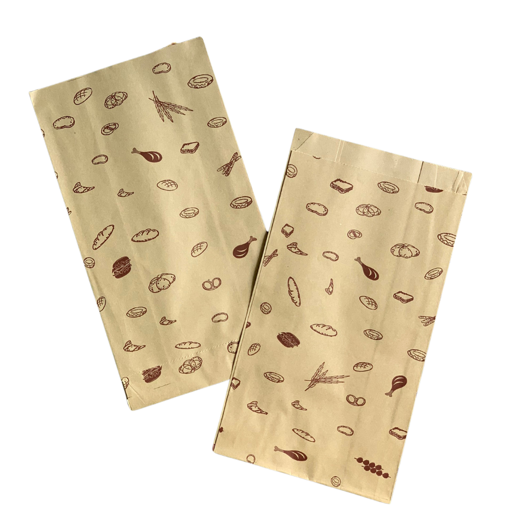  Túi Giấy Hamburger - Giấy Nâu - Nhiều Mẫu 