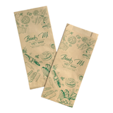  Túi Giấy Bánh Mì In Sẵn - Giấy Nâu - Nhiều Mẫu 
