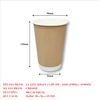  Ly Giấy Kraft 2 Lớp 2PE - 16OZ (470ML) 