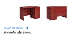 BÀN NHÂN VIÊN SƠN PU OD1200C