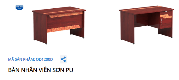 BÀN NHÂN VIÊN SƠN PU OD1200D