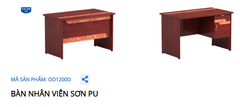 BÀN NHÂN VIÊN SƠN PU OD1200D