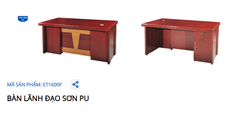 BÀN LÀM VIỆC TRƯỞNG PHÒNG ET1600F-NTX