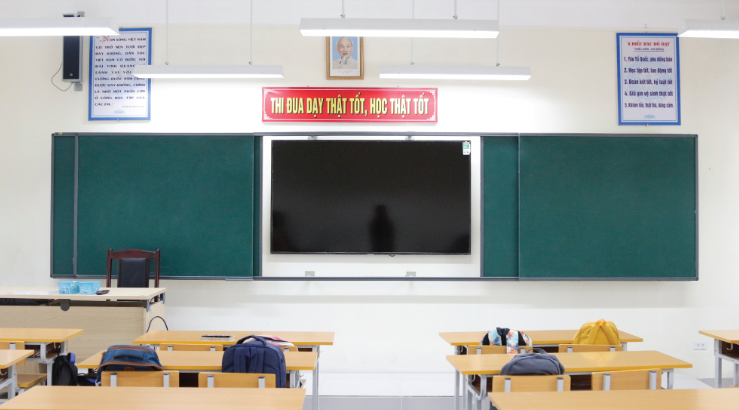 Bảng trượt ngang liền nguyên khối