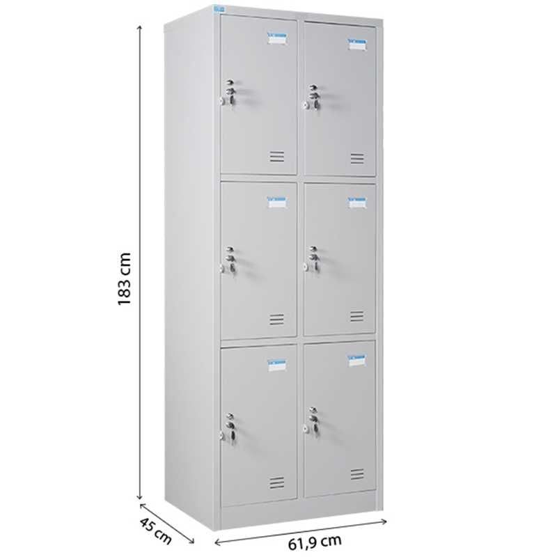 Tủ Locker 6 khoang TU983-2K