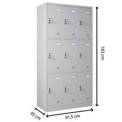 Tủ Locker 9 khoang TU983-3K