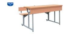 Bộ bàn ghế bán trú học sinh liền ghế, sử dụng khung thép sơn tĩnh điện BBT101C