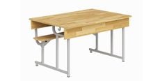 Bộ bàn ghế bán trú học sinh liền ghế, sử dụng khung thép sơn tĩnh điện BBT101C