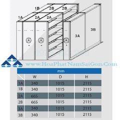 Tủ Hồ Sơ Di Động MCF1