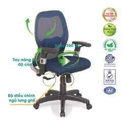 Ghế Công Thái Học GX205B-N (Chân Nhựa)