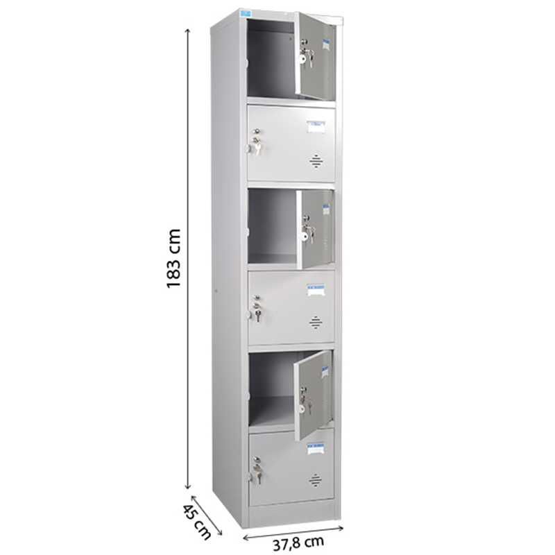Tủ Locker 6 khoang TU986