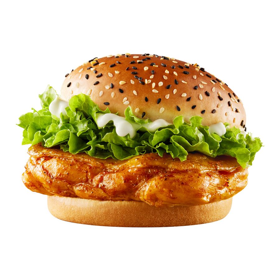  Burger đùi gà nướng BBQ 