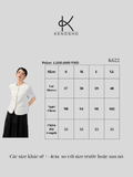  K622 - Áo ký giả tay ngắn, cổ tròn NEW ARRIVALS 